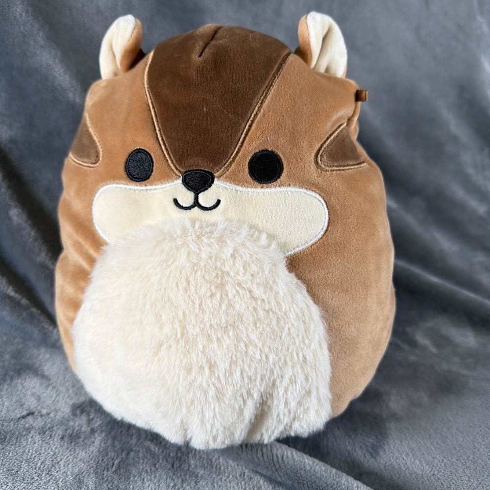 Squishmallow Melzie The Chipmunk Plush Brown Squirrel 10" Original Kellytoy